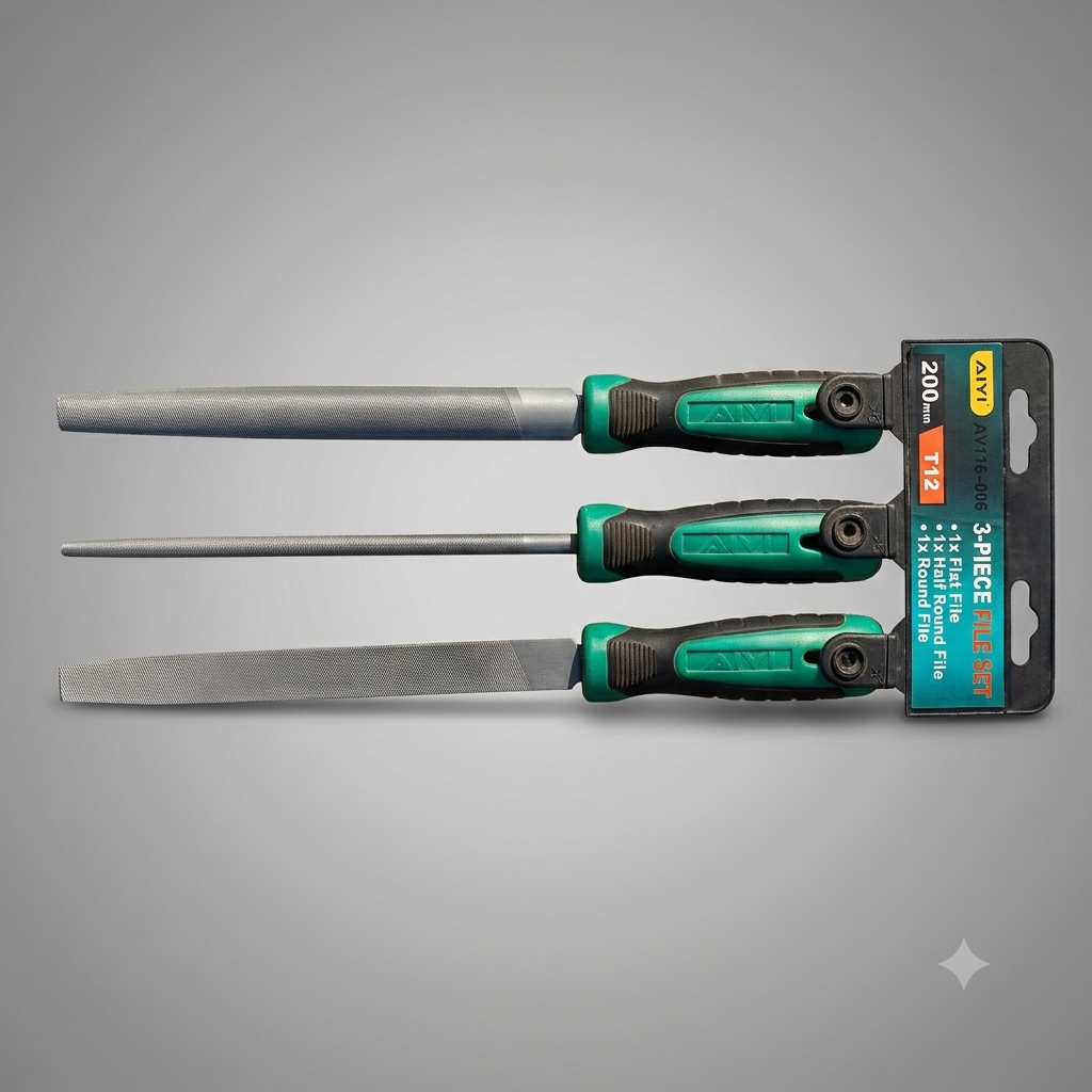 Aiyi 3 Piece Metal File Set – 200mm T12