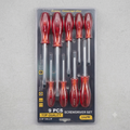 9 Piece Screwdriver Set (Red)